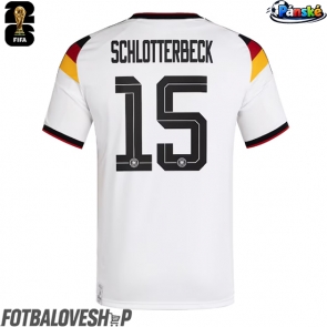 Německo Nico Schlotterbeck #15 Domácí Dres MS 2026 Krátký Rukáv