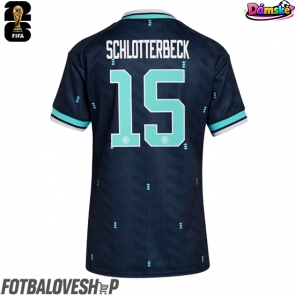 Německo Nico Schlotterbeck #15 Dámské Venkovní Dres MS 2026 Krátký Rukáv