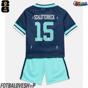 Německo Nico Schlotterbeck #15 Dětské Venkovní Dres MS 2026 Krátký Rukáv (+ trenýrky)