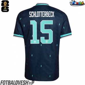 Německo Nico Schlotterbeck #15 Venkovní Dres MS 2026 Krátký Rukáv
