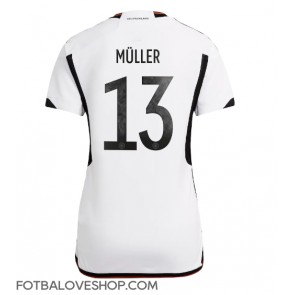 Německo Thomas Muller #13 Dámské Domácí Dres MS 2022 Krátký Rukáv