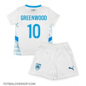 Olympique de Marseille Mason Greenwood #10 Dětské Domácí Dres 2024-25 Krátký Rukáv (+ trenýrky)