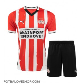 PSV Eindhoven Dětské Domácí Dres 2024-25 Krátký Rukáv (+ trenýrky)