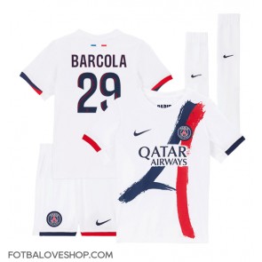Paris Saint-Germain Bradley Barcola #29 Dětské Venkovní Dres 2024-25 Krátký Rukáv (+ trenýrky)