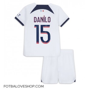 Paris Saint-Germain Danilo Pereira #15 Dětské Venkovní Dres 2023-24 Krátký Rukáv (+ trenýrky)
