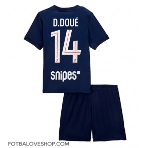 Paris Saint-Germain Desire Doue #14 Dětské Domácí Dres 2025-26 Krátký Rukáv (+ trenýrky)