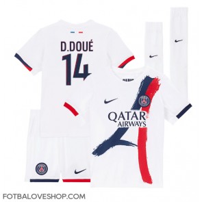 Paris Saint-Germain Desire Doue #14 Dětské Venkovní Dres 2024-25 Krátký Rukáv (+ trenýrky)