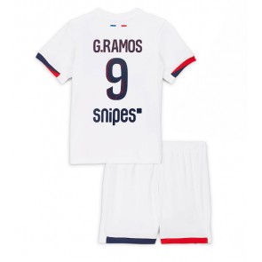 Paris Saint-Germain Goncalo Ramos #9 Dětské Venkovní Dres 2025-26 Krátký Rukáv (+ trenýrky)