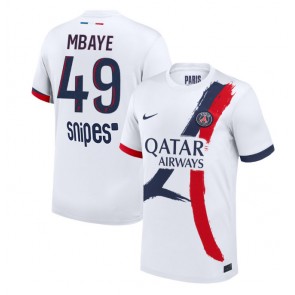 Paris Saint-Germain Ibrahim Mbaye #49 Venkovní Dres 2025-26 Krátký Rukáv