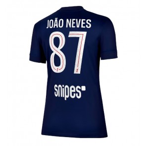 Paris Saint-Germain Joao Neves #87 Dámské Domácí Dres 2025-26 Krátký Rukáv