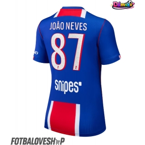 Paris Saint-Germain Joao Neves #87 Dámské Domácí Dres 2026-27 Krátký Rukáv