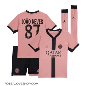 Paris Saint-Germain Joao Neves #87 Dětské Alternativní Dres 2024-25 Krátký Rukáv (+ trenýrky)