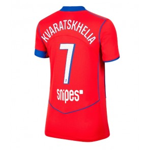 Paris Saint-Germain Khvicha Kvaratskhelia #7 Dámské Alternativní Dres 2025-26 Krátký Rukáv
