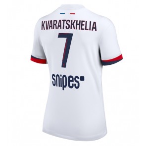 Paris Saint-Germain Khvicha Kvaratskhelia #7 Dámské Venkovní Dres 2025-26 Krátký Rukáv