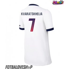 Paris Saint-Germain Khvicha Kvaratskhelia #7 Dámské Venkovní Dres 2026-27 Krátký Rukáv