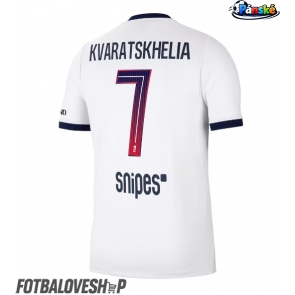 Paris Saint-Germain Khvicha Kvaratskhelia #7 Venkovní Dres 2026-27 Krátký Rukáv