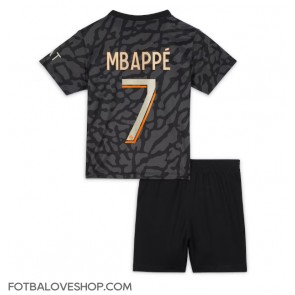 Paris Saint-Germain Kylian Mbappe #7 Dětské Alternativní Dres 2023-24 Krátký Rukáv (+ trenýrky)