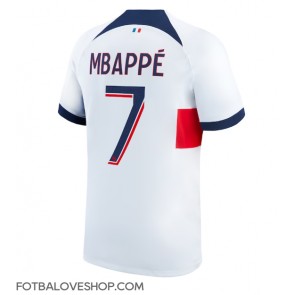 Paris Saint-Germain Kylian Mbappe #7 Venkovní Dres 2023-24 Krátký Rukáv