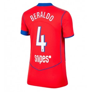 Paris Saint-Germain Lucas Beraldo #4 Dámské Alternativní Dres 2025-26 Krátký Rukáv