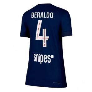 Paris Saint-Germain Lucas Beraldo #4 Dámské Domácí Dres 2025-26 Krátký Rukáv