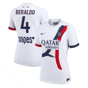 Paris Saint-Germain Lucas Beraldo #4 Dámské Venkovní Dres 2025-26 Krátký Rukáv