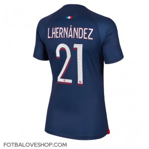 Paris Saint-Germain Lucas Hernandez #21 Dámské Domácí Dres 2023-24 Krátký Rukáv