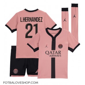 Paris Saint-Germain Lucas Hernandez #21 Dětské Alternativní Dres 2024-25 Krátký Rukáv (+ trenýrky)