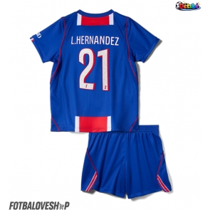 Paris Saint-Germain Lucas Hernandez #21 Dětské Domácí Dres 2026-27 Krátký Rukáv (+ trenýrky)