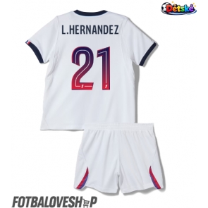 Paris Saint-Germain Lucas Hernandez #21 Dětské Venkovní Dres 2026-27 Krátký Rukáv (+ trenýrky)