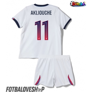 Paris Saint-Germain Maghnes Akliouche #11 Dětské Venkovní Dres 2026-27 Krátký Rukáv (+ trenýrky)