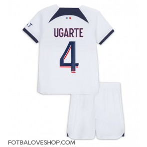 Paris Saint-Germain Manuel Ugarte #4 Dětské Venkovní Dres 2023-24 Krátký Rukáv (+ trenýrky)