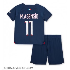 Paris Saint-Germain Marco Asensio #11 Dětské Domácí Dres 2023-24 Krátký Rukáv (+ trenýrky)