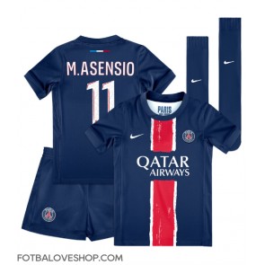 Paris Saint-Germain Marco Asensio #11 Dětské Domácí Dres 2024-25 Krátký Rukáv (+ trenýrky)