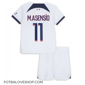 Paris Saint-Germain Marco Asensio #11 Dětské Venkovní Dres 2023-24 Krátký Rukáv (+ trenýrky)