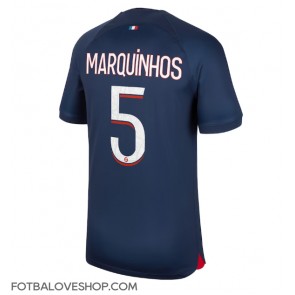 Paris Saint-Germain Marquinhos #5 Domácí Dres 2023-24 Krátký Rukáv