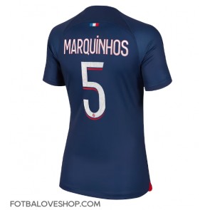 Paris Saint-Germain Marquinhos #5 Dámské Domácí Dres 2023-24 Krátký Rukáv
