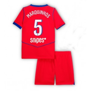 Paris Saint-Germain Marquinhos #5 Dětské Alternativní Dres 2025-26 Krátký Rukáv (+ trenýrky)