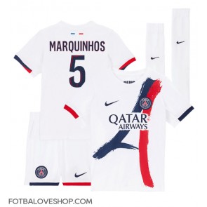 Paris Saint-Germain Marquinhos #5 Dětské Venkovní Dres 2024-25 Krátký Rukáv (+ trenýrky)