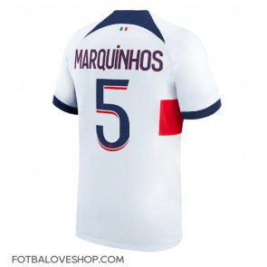 Paris Saint-Germain Marquinhos #5 Venkovní Dres 2023-24 Krátký Rukáv