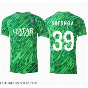 Paris Saint-Germain Matvei Safonov #39 Brankářské Domácí Dres 2024-25 Krátký Rukáv
