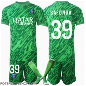 Paris Saint-Germain Matvei Safonov #39 Brankářské Dětské Domácí Dres 2024-25 Krátký Rukáv (+ trenýrky)