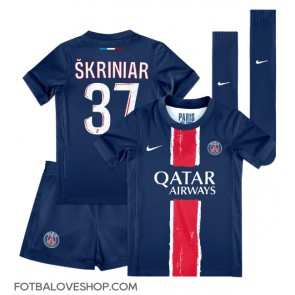 Paris Saint-Germain Milan Skriniar #37 Dětské Domácí Dres 2024-25 Krátký Rukáv (+ trenýrky)