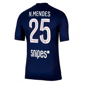 Paris Saint-Germain Nuno Mendes #25 Domácí Dres 2025-26 Krátký Rukáv