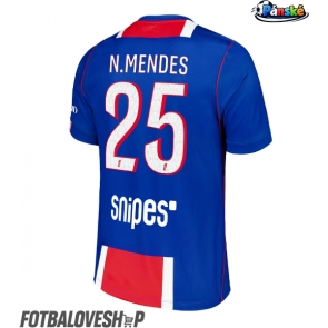 Paris Saint-Germain Nuno Mendes #25 Domácí Dres 2026-27 Krátký Rukáv