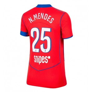 Paris Saint-Germain Nuno Mendes #25 Dámské Alternativní Dres 2025-26 Krátký Rukáv
