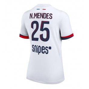 Paris Saint-Germain Nuno Mendes #25 Dámské Venkovní Dres 2025-26 Krátký Rukáv