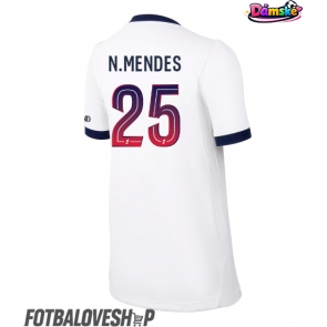 Paris Saint-Germain Nuno Mendes #25 Dámské Venkovní Dres 2026-27 Krátký Rukáv