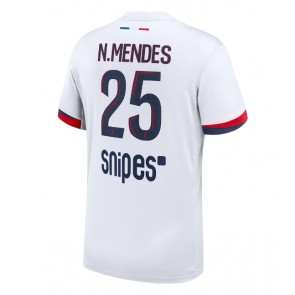 Paris Saint-Germain Nuno Mendes #25 Venkovní Dres 2025-26 Krátký Rukáv