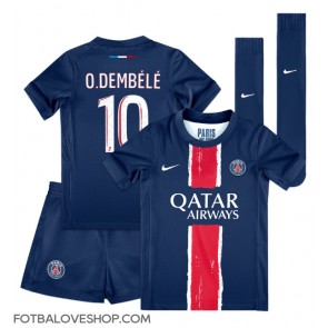 Paris Saint-Germain Ousmane Dembele #10 Dětské Domácí Dres 2024-25 Krátký Rukáv (+ trenýrky)