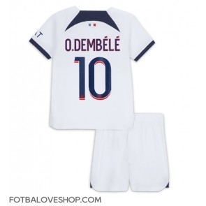 Paris Saint-Germain Ousmane Dembele #10 Dětské Venkovní Dres 2023-24 Krátký Rukáv (+ trenýrky)
